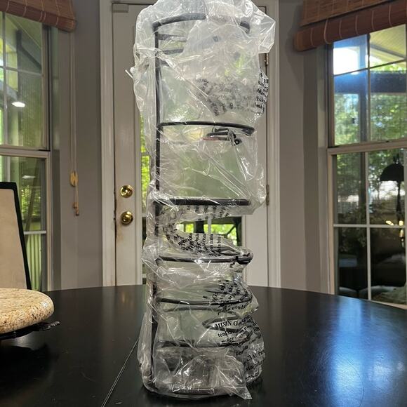 NEW Deco Brothers Pan Lid Tiered Shelf Organizer Countertop Cabinet Bronze NIP - Picture 6 of 11